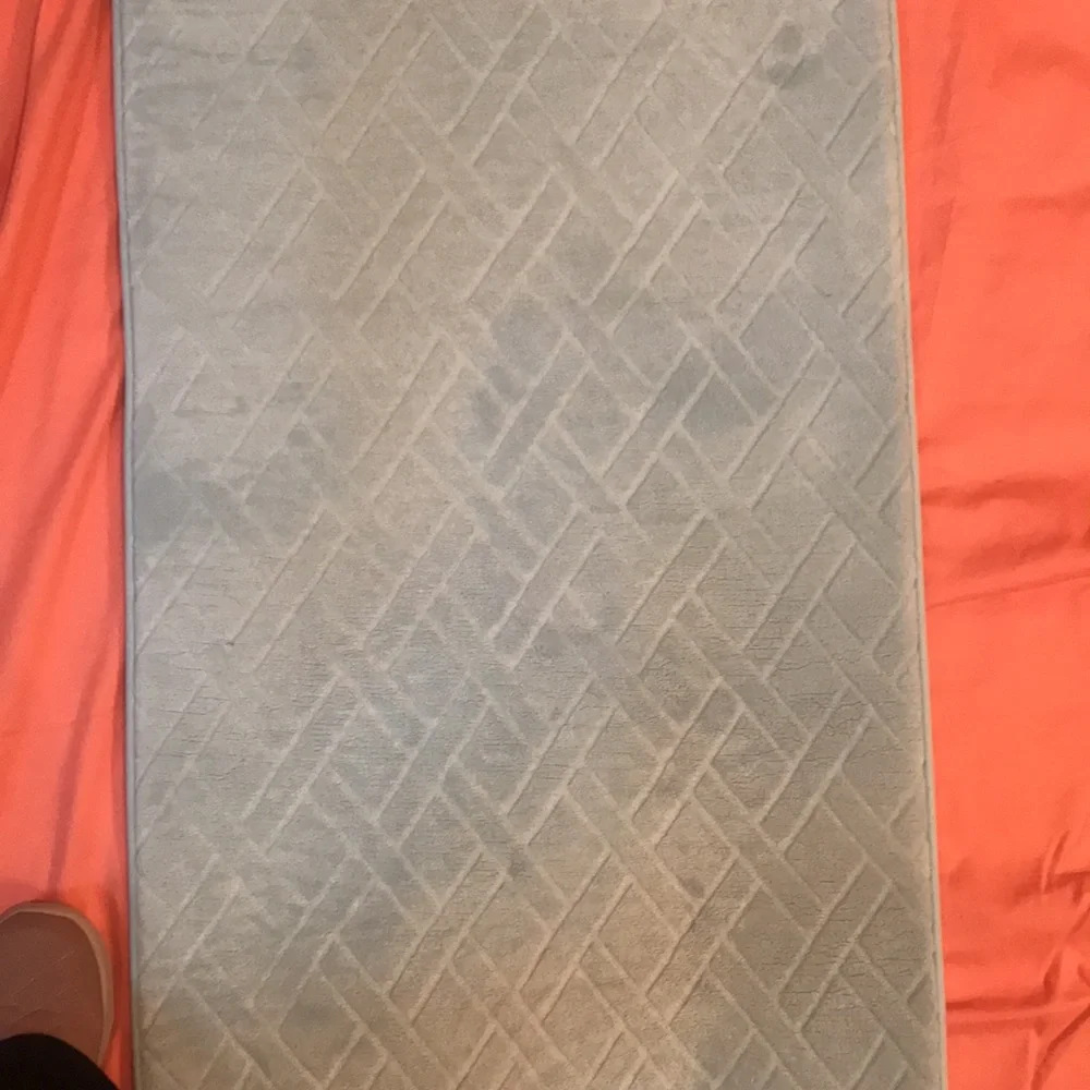 Mohawk Rug Powder Blue Mohawk Memory Foam Bath Rug  22”x 58”